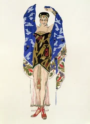 Costume design for a Dancing Girl